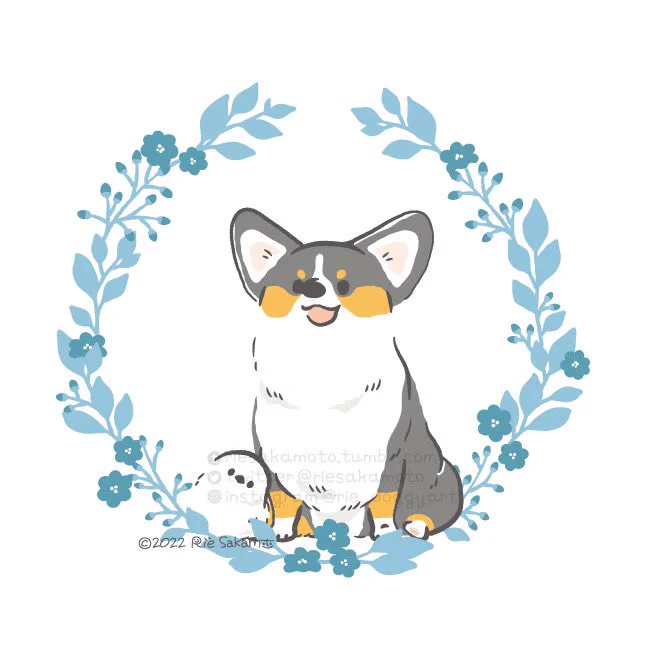 シマエナガがトレンド入りしてるのでコーギーとシマエナガたち
#シマエナガ #イラスト 