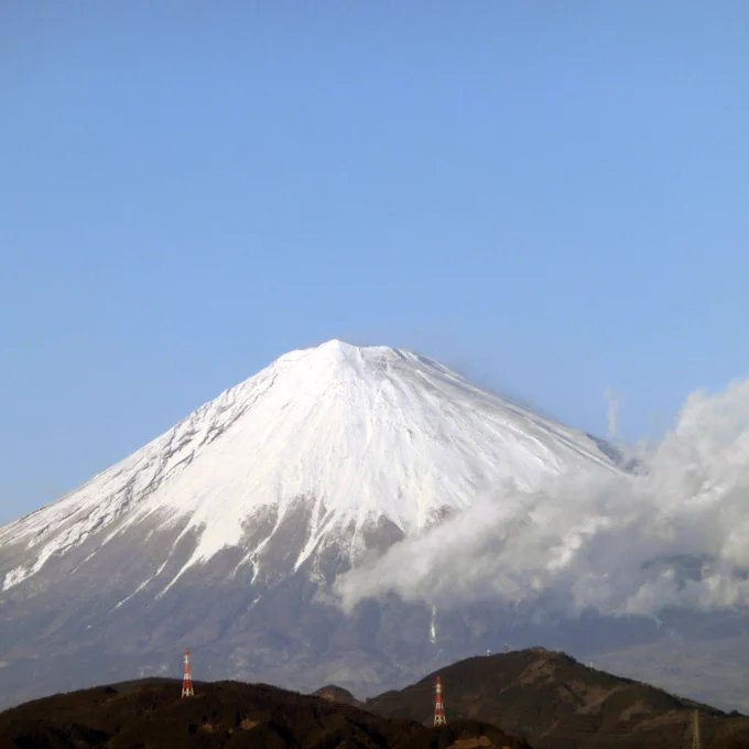 今日の富士山で、もう一枚はちょっと早いですが2/23の富士山の日のネタ(昔アップしたもの) 