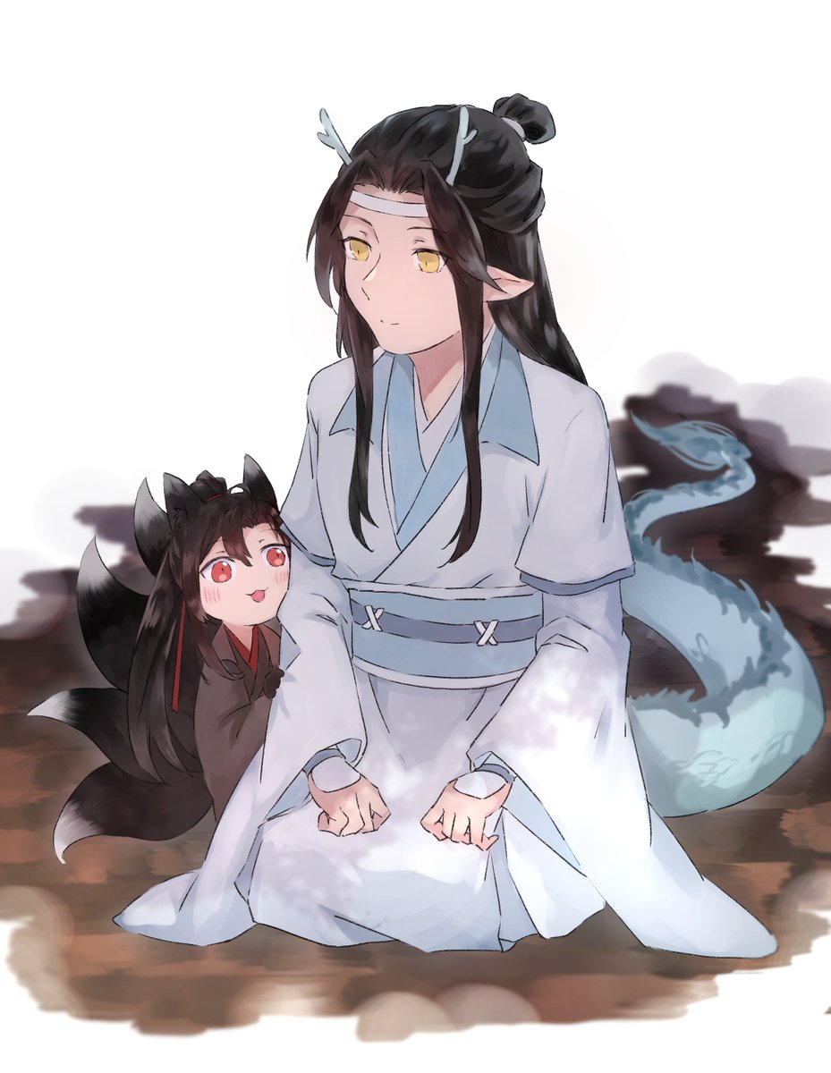 「🐉小藍湛と🦊羨羨
#MDZS 」|よなぎ☕️しばらくのんびり活動のイラスト