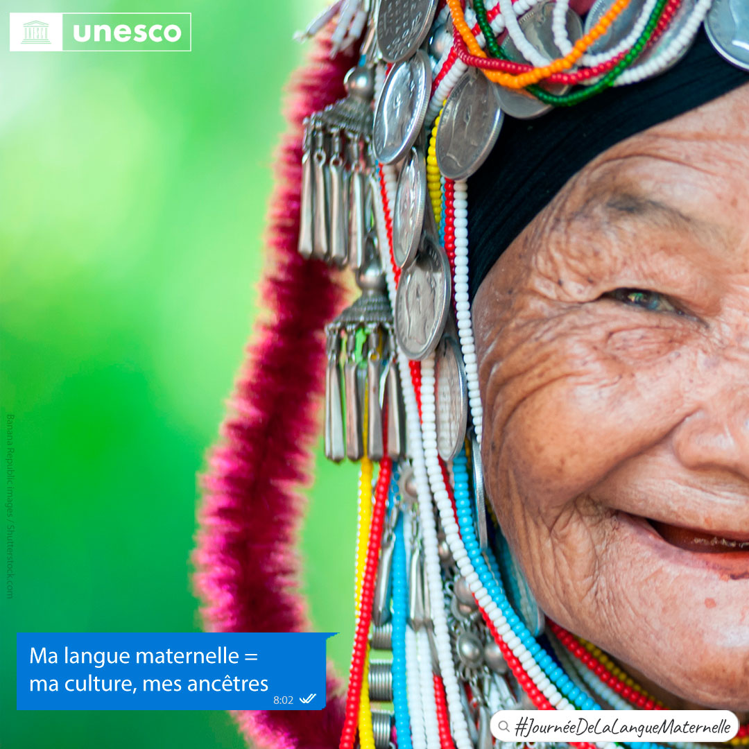 7 000.

C'est le nombre de langues parlées dans le 🌎aujourd'hui. 

La diversité linguistique, gardienne de notre patrimoine culturel et intellectuel, constitue notre trésor commun. Préservons-la !

Demain, nous célébrons la #JournéeDeLaLangueMaternelle.
on.unesco.org/2DJ40Pq
