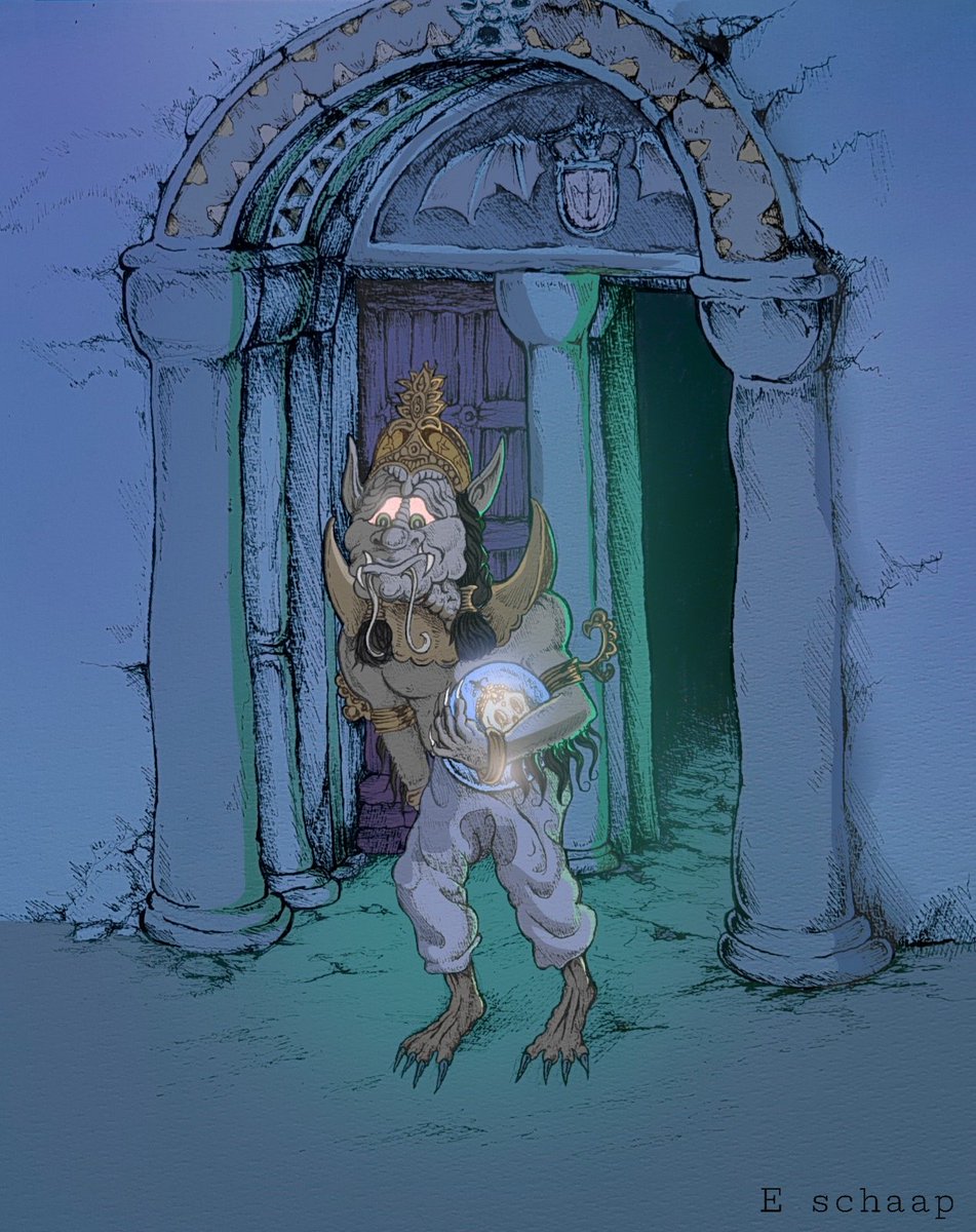 SkupkesArt's tweet photo. Zal de Oosterse Geest nog ooit terugkeren?
#efteling #oostersegeest #emielschaap #spookslot https://t.co/JbMQR1Es27