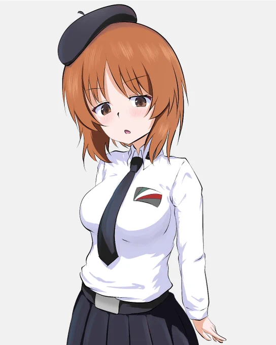 アンツィオ高校に転校したみぽりん描いた 
