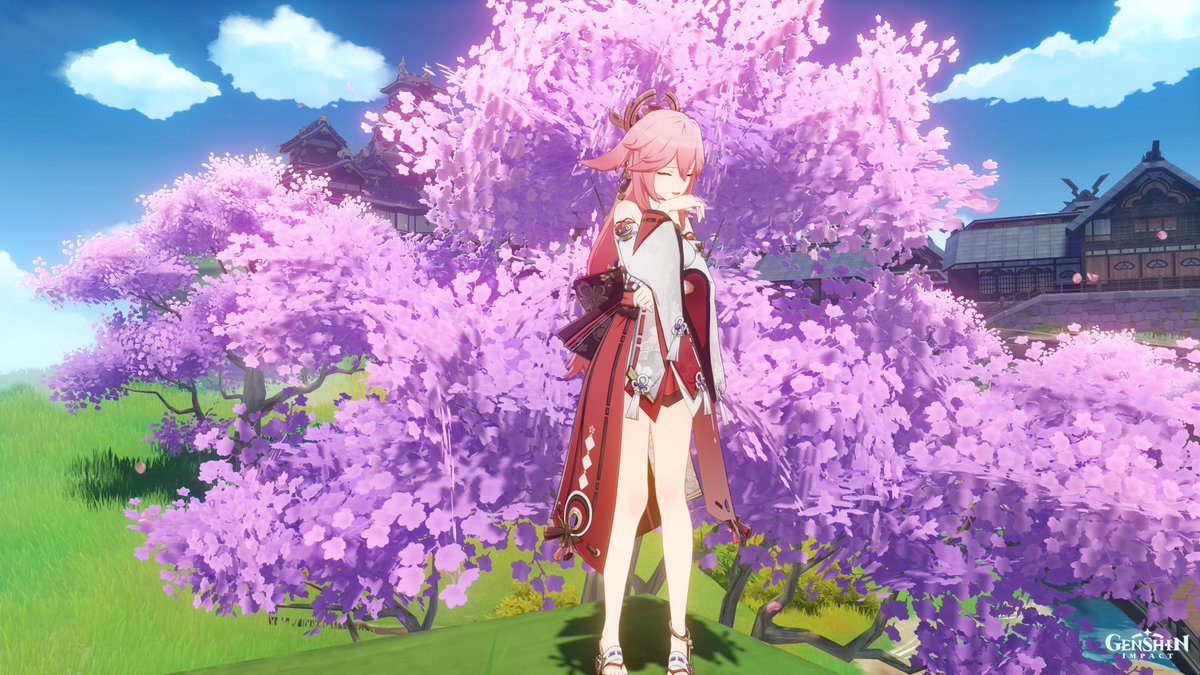 anewcontract's tweet photo. Happy Sunday #YaeMiko #MiHoYo#PS5Share, #GenshinImpact https://t.co/R1WHkxDhUF