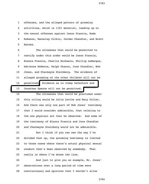 @JamesEarl2112 Safechuck lied when he claimed he was threatened to testify in 2005 as if that would even make sense. Judge Melville had also ruled on him being irrelevant before the trial.