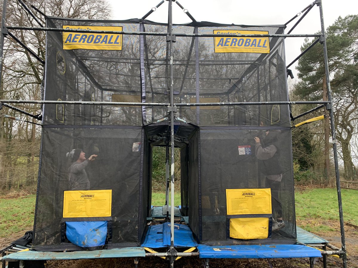 CoachingAca_TW's tweet photo. A fun, action packed morning @DukeshouseW in the amazingly wet, muddy, unforgiving weather! Group of Yr10 girls, Sunday morning… any smiles? Haha! Of course there are (well some anyway 😂). Loved the Aeroball and Buggy Building. One more @YouthSportTrust session to go then home https://t.co/pCTdOyZExD