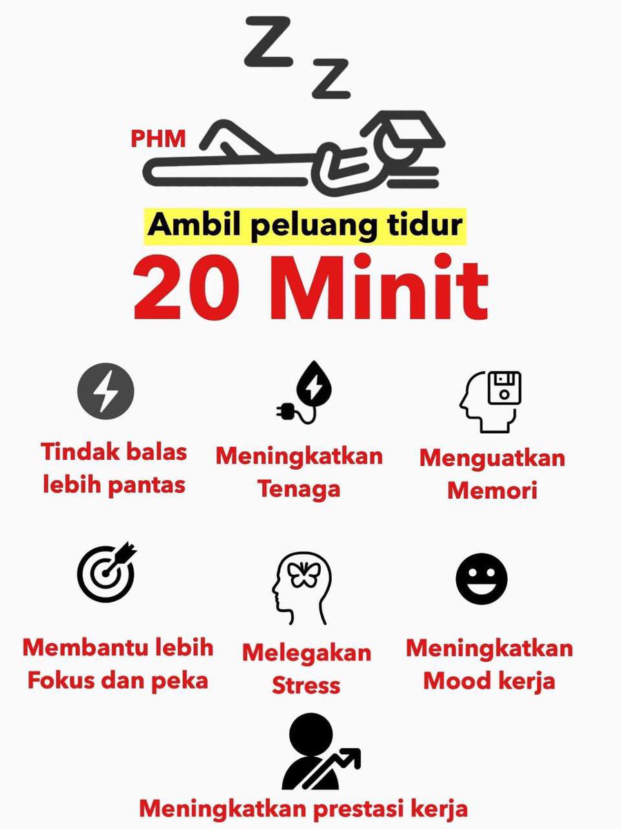 DoktorSamhan's tweet photo. 💤 TIDUR 20 MINIT 💤 https://t.co/pMbFmOFsZp