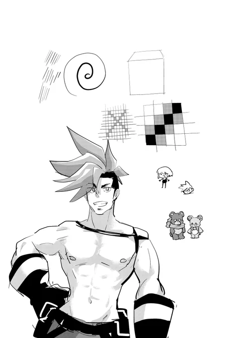 先月ペンタブのドライバがおかしくてダメだったのがアプデでなんとかなったときに試し描きしたやつ 