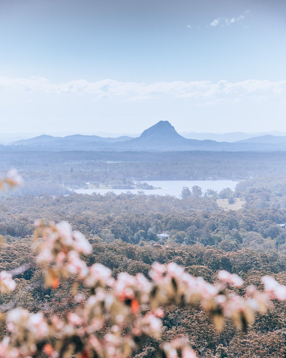 Love the dreamy feel from the haziness. View from Mt Tinbeerwah on the Sunshine Coast ✨