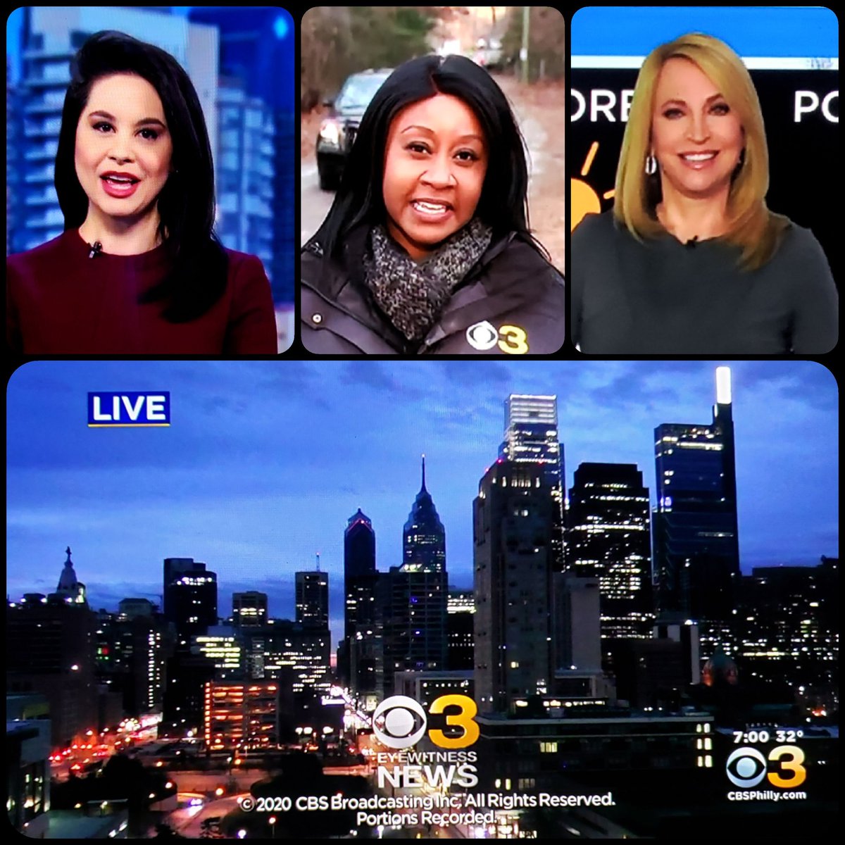 KennyBigelow's tweet photo. Good Sunday Morning to the #LadiesoftheWeekend on #CBS3EyewitnessNewsThisMorning @JanCarabeoCBS3 @NewsWakisha and @TammieSouza (Three of the beautiful women of @CBSPhilly). Beautiful start to the day. #Lovey'all ππππ #ByeBye ππ½ππ½π€π€π€ππΌ (Have a great weekend Janπ) πβοΈππΎπ https://t.co/YZclmebuF5