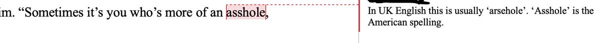 iasminaedina's tweet photo. If you're wondering how line edits are going 😂. I got this comment at least three times.

#amwriting #amediting #WritingCommunity #lineedits #writers #writerslife #writing #edits #spelling #ukenglish https://t.co/uddvxNbCkP