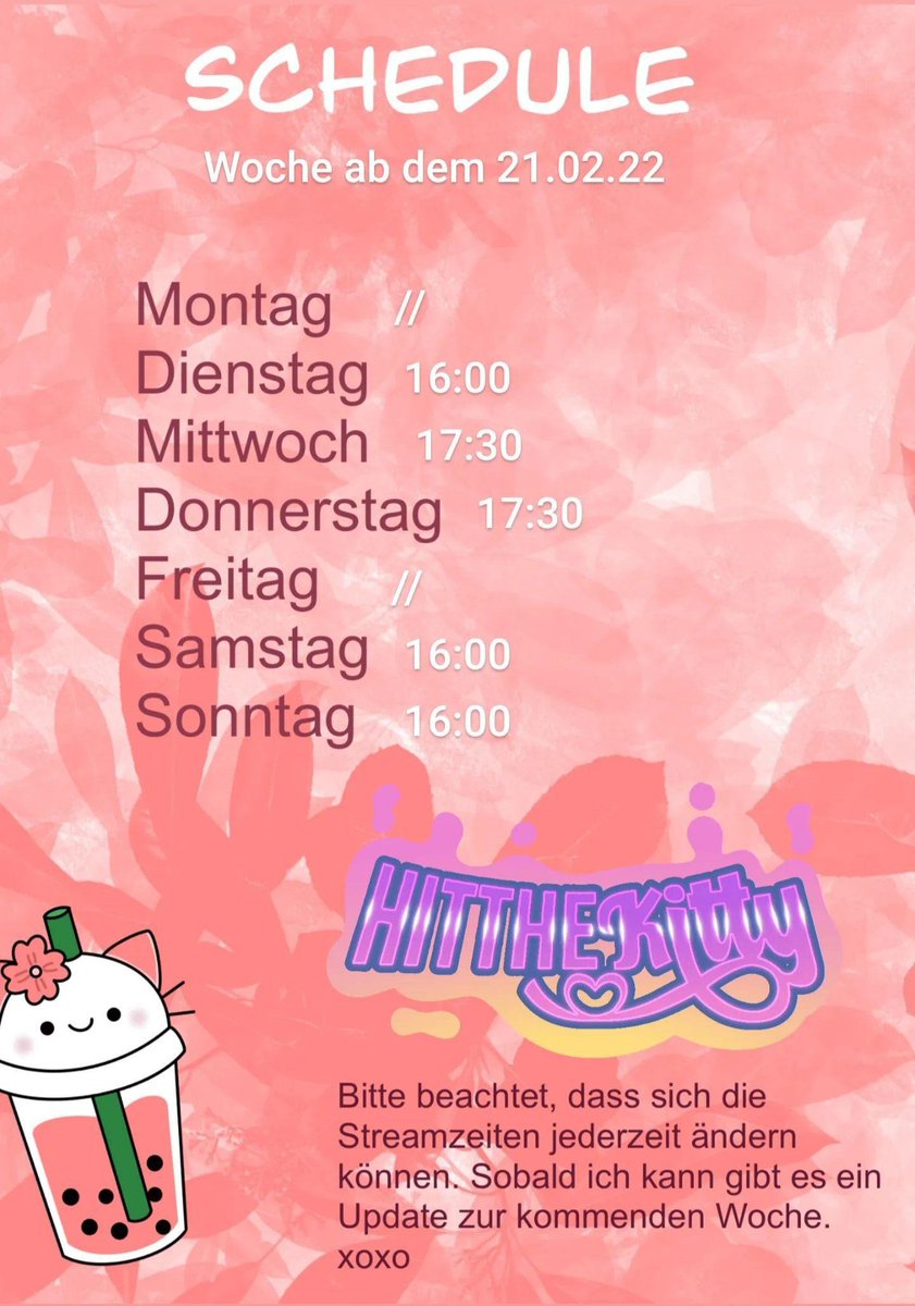 Wissta bescheid ♡

#twitch #hitthekitty