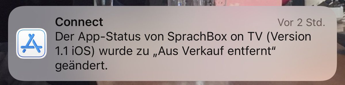 SprachBox_App's tweet image. So 1160 Tage nach dem letzten Update wurde die #AppleTV Version der @SprachBox_App von @Apple aus dem @AppStore entfernt.

Leider hatte ich weder Zeit noch sah ich Bedarf die App (insbesondere die Vorschau auf der Startseite) an die neuen #tvOS Gegebenheiten anzupassen