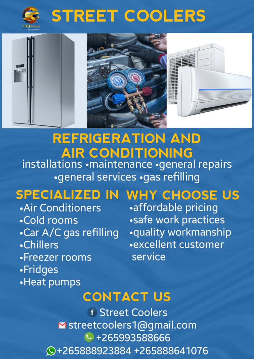 Pule_265's tweet photo. For all your Refrigeration and Air Conditioning Services..!! https://t.co/O05DGlibbN