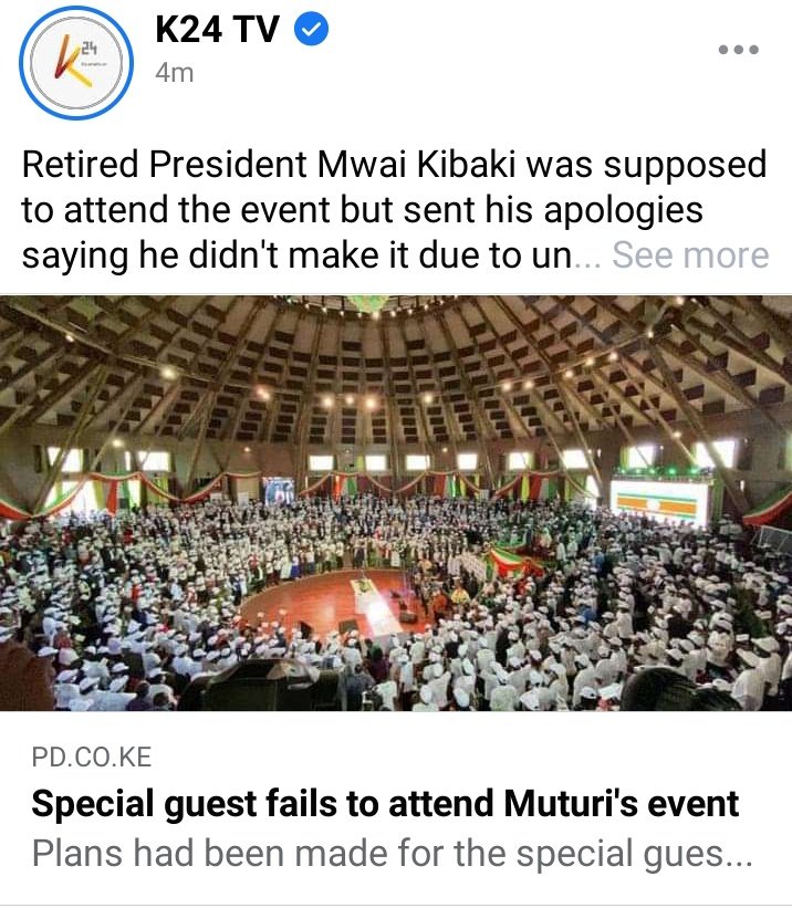 kennethmwiti007's tweet photo. Finally Guest Speaker at Justin muturi #DPNDC send apologies..
Kumbe it was kibaki? Kibaki addressed public last time in 2017! https://t.co/UeTKVvNG4m