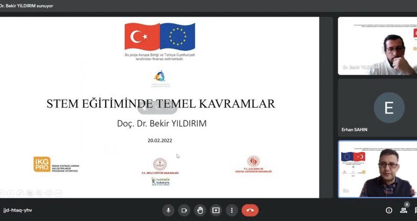 “STEM Eğitiminde Temel Kavramlar” başlıklı sunumu için Doç. Dr. Bekir Yıldırım hocamıza teşekkür ederiz.