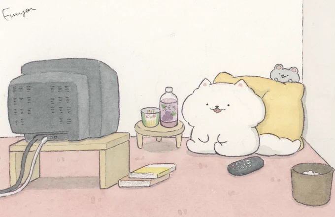 舌をしまい忘れてるぽんちゃん 