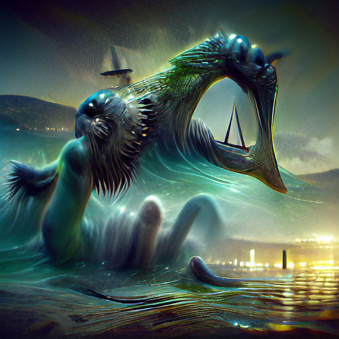 NeuralEpoque's tweet photo. We'd recommend turning notifications on ✍️ 

Only 777 supply.

#SolanaNFT #NFTWhitelist #SolanaWhitelist #Whitelist 

Sea Monster https://t.co/fW4iR3AD1g