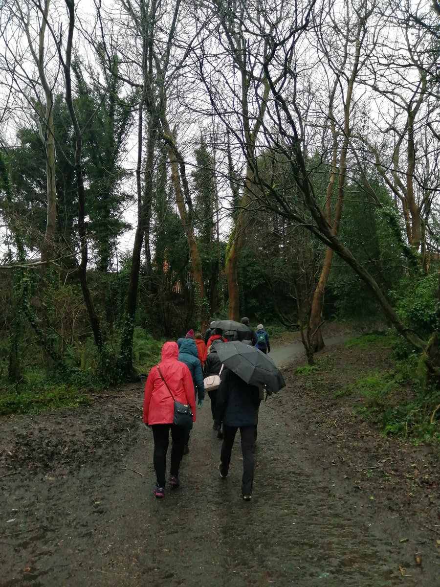 sjpryde's tweet photo. Engaging and enchanting walk at @ColinGlenTrust learning the magic of the forest with Aoife at @niscifest Dúchas agus Dúlra - The Folklore of our Forests. Thoroughly enjoyed by everyone who braved the weather #nisf #nisf22 https://t.co/P5BskHu6qS