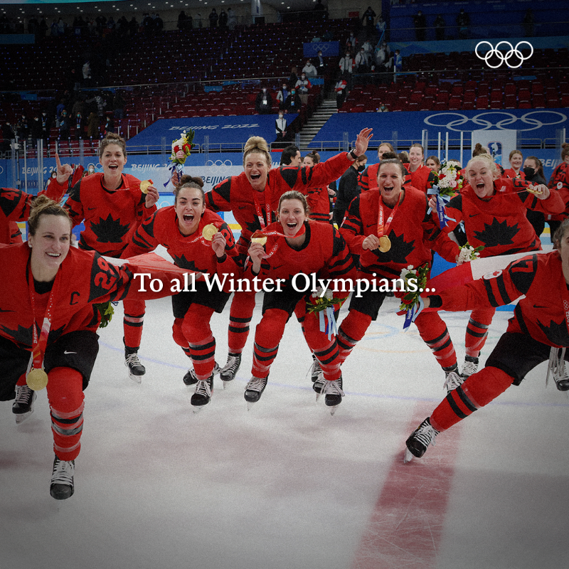 Olympics's tweet photo. Never underestimate the power of belief. 

#StrongerTogether | #Beijing2022