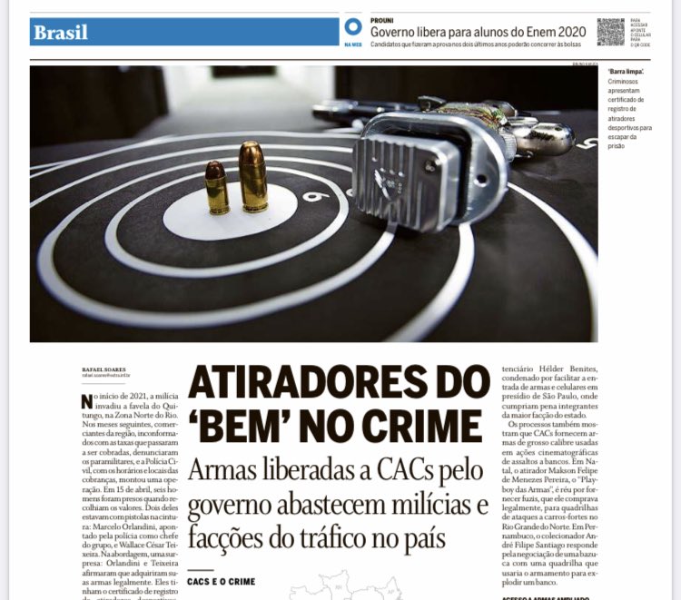 andrizek's tweet photo. Mas quem poderia imaginar que a quantidade de armas jorrando no Brasil iria parar nas mãos da milícia e do crime organizado em geral? Surpreso aqui. https://t.co/4TsEh27jn2