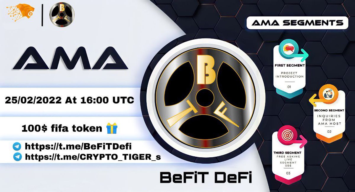 WellbeCoin's tweet image. BeFiT DeFi AMA join our community to know more @BeFiTDeFi