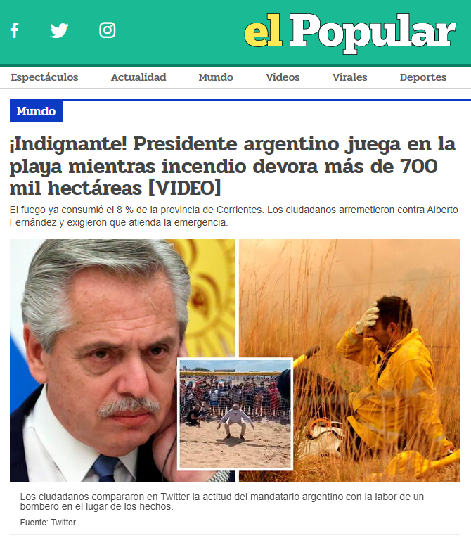 fargosi's tweet photo. Que lindo sería que algún medio argentino dijese la verdad de frente, como los hermanos peruanos: https://t.co/UXkwMJLzSt