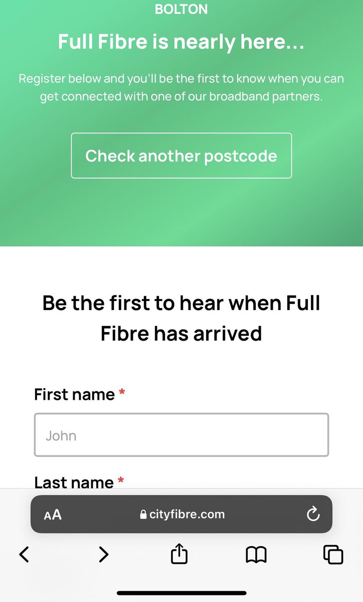 ReeceG_bl3's tweet photo. @CityFibre  quick question for you,
I now see a different message than what I’m used too does this mean we are just waiting for you guys to turn it on now ? https://t.co/2kHPok9Xvw