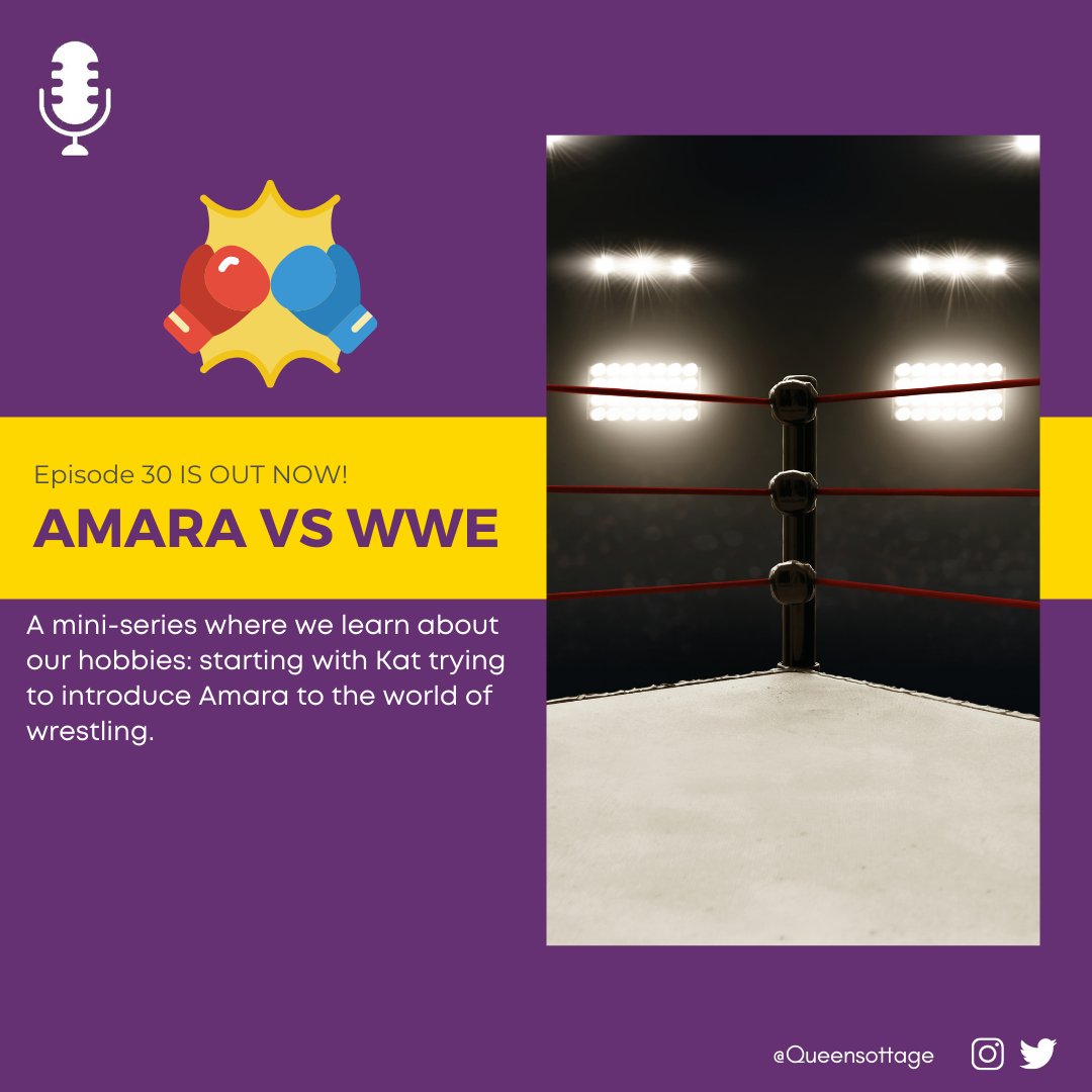 QueensOTTAge's tweet photo. What is it about wrestling that you enjoy it?
In episode 30, we learn about our hobbies: starting with Kat trying to introduce Amara to the world of wrestling. Listen to podcast titles Amara vs WWE now: https://t.co/wjZH93Z4PD

#wrestling #QueensOfTheTechage https://t.co/zDn3eYKomw
