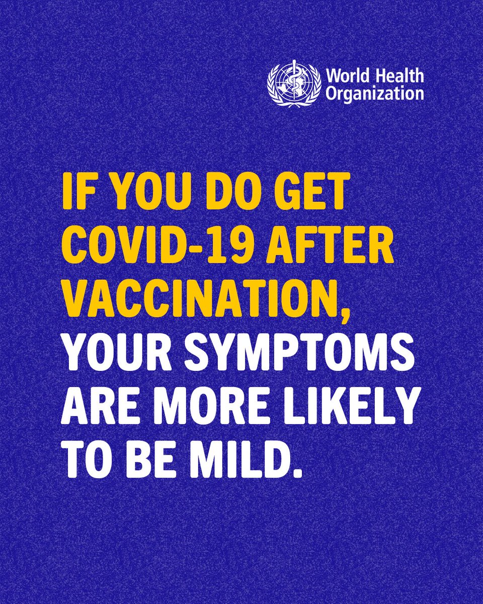 Vaccines provide strong protection against #COVID19. Get vaccinated as soon as it's your turn.