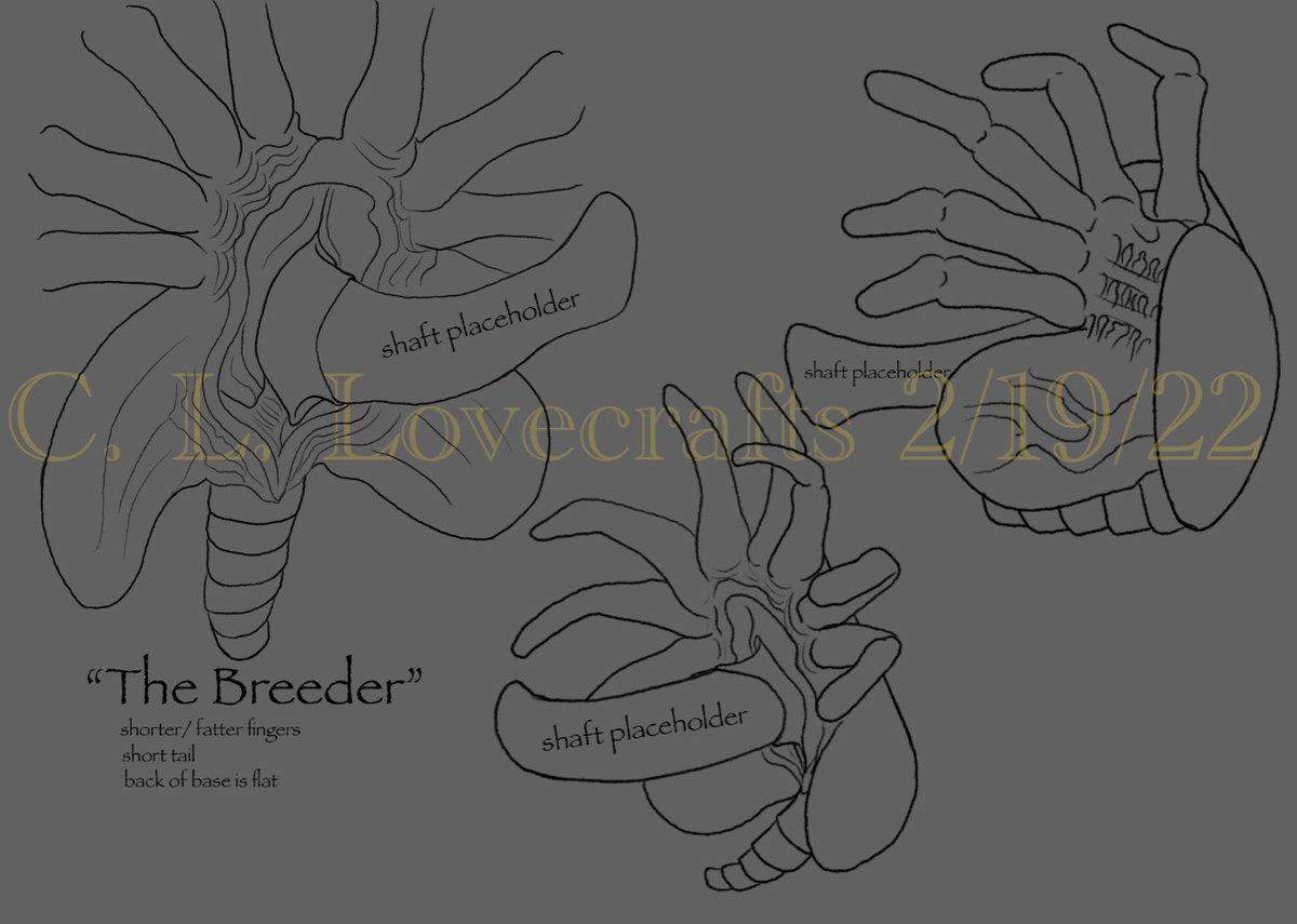 CLLovecrafts's tweet photo. “The Breeder”Alright here’s the sneak peak of the peen that will be released! He is still in concept right now and will have changes to make his “base” work but I wanted to give you an idea. Another change will be instead of classic tip I will flare it out equine style, thought? https://t.co/e92wzdmdsL