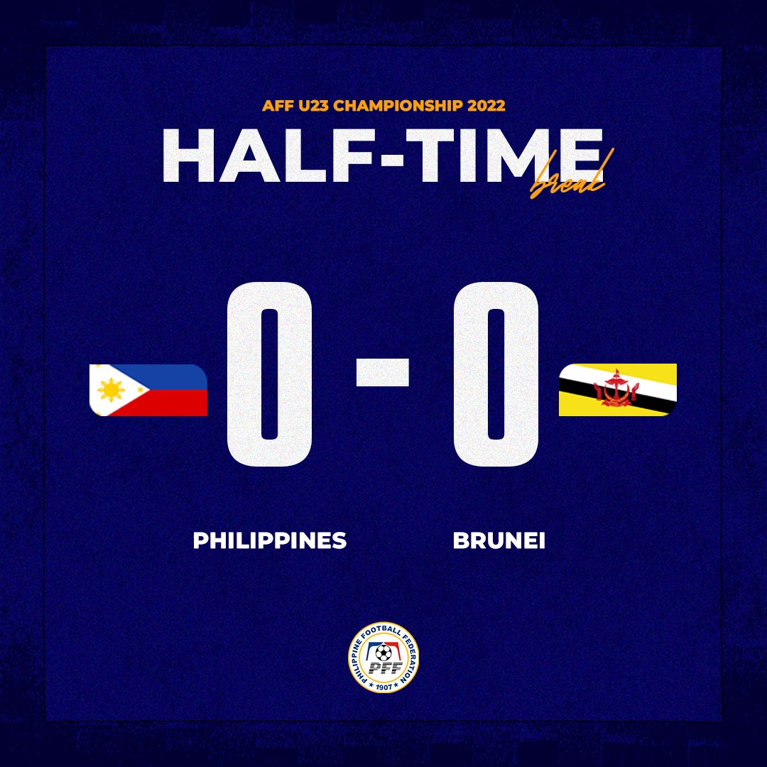 𝐇𝐀𝐋𝐅-𝐓𝐈𝐌𝐄 |  Plenty of chances but no goals at the break! 

#LabanPilipinas
#AFFU23
#PHIU23