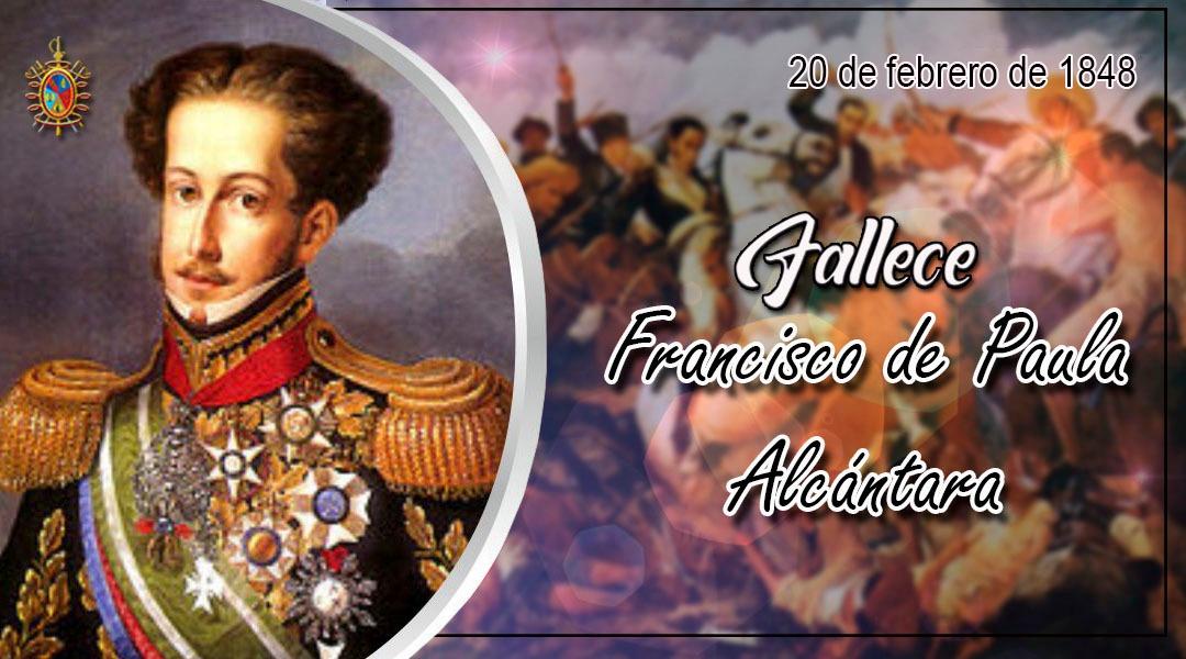 🗓 #20Feb || En el año 1848 falleció el General Francisco de Paula Alcántara, distinguido oficial que participó en múltiples batallas por la independencia de Venezuela, subordinado a las órdenes del Generalísimo Francisco de Miranda.
#UnidosVenceremos