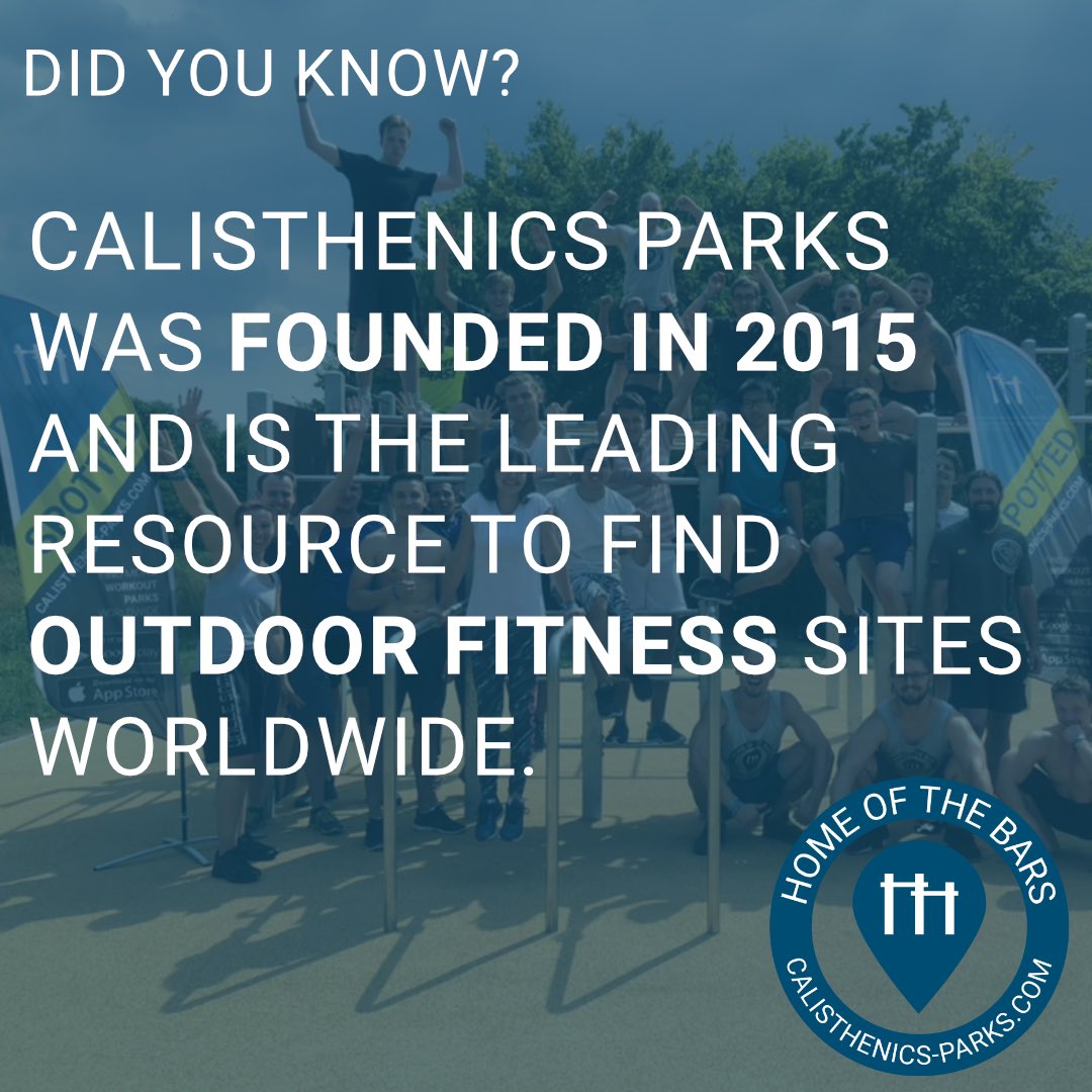 Calisthenics Parks was founded in 2015 and is the leading resource to find outdoor fitness sites worldwide.
calisthenics-parks.com
#calisthenicsparks #spotic #calisthenics #outdoorgym #outdoorfitness #trimmdichpfade #freeletics #trimmdichpfad #vitaparcours #streetworkout