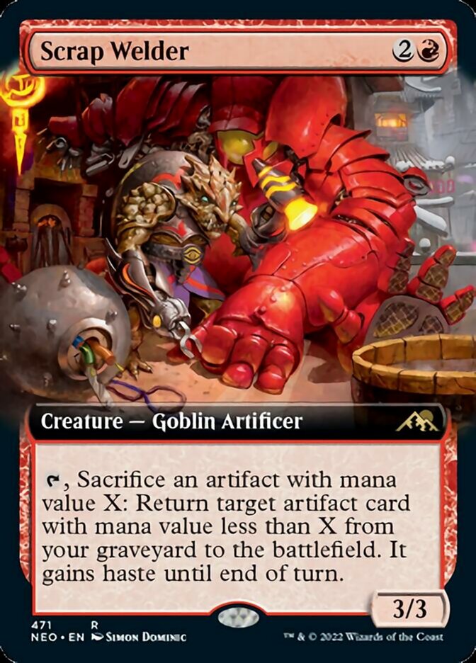 KURZoneMTG's tweet photo. @CalebDMTG Given Goblin Welder has always been one of my favorite cards, Scrap Welder got me pretty excited https://t.co/c69l3cJZGO