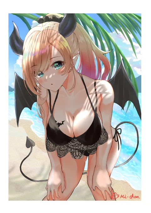 #くそ寒いので水着絵を貼る 
