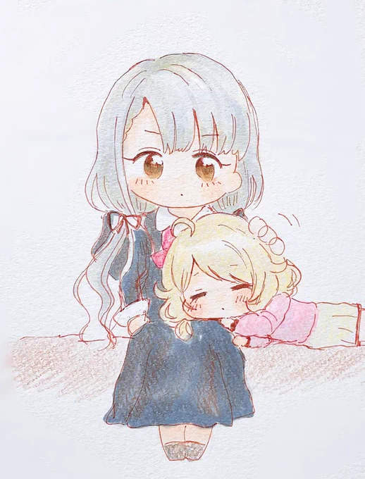 久川凪と遊佐こずえと膝枕 