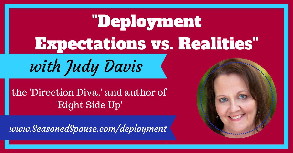 I love milspouse Judy Davis because she shows the funny side of military life.
Here, she discusses the funny/serious topic of "just staying busy" during deployment.  Hear from <a href="/Jdavis55/">Judy Davis</a> and a dozen other experienced spouses in the Deployment Masterclass: SeasonedSpouse.com/deployment/