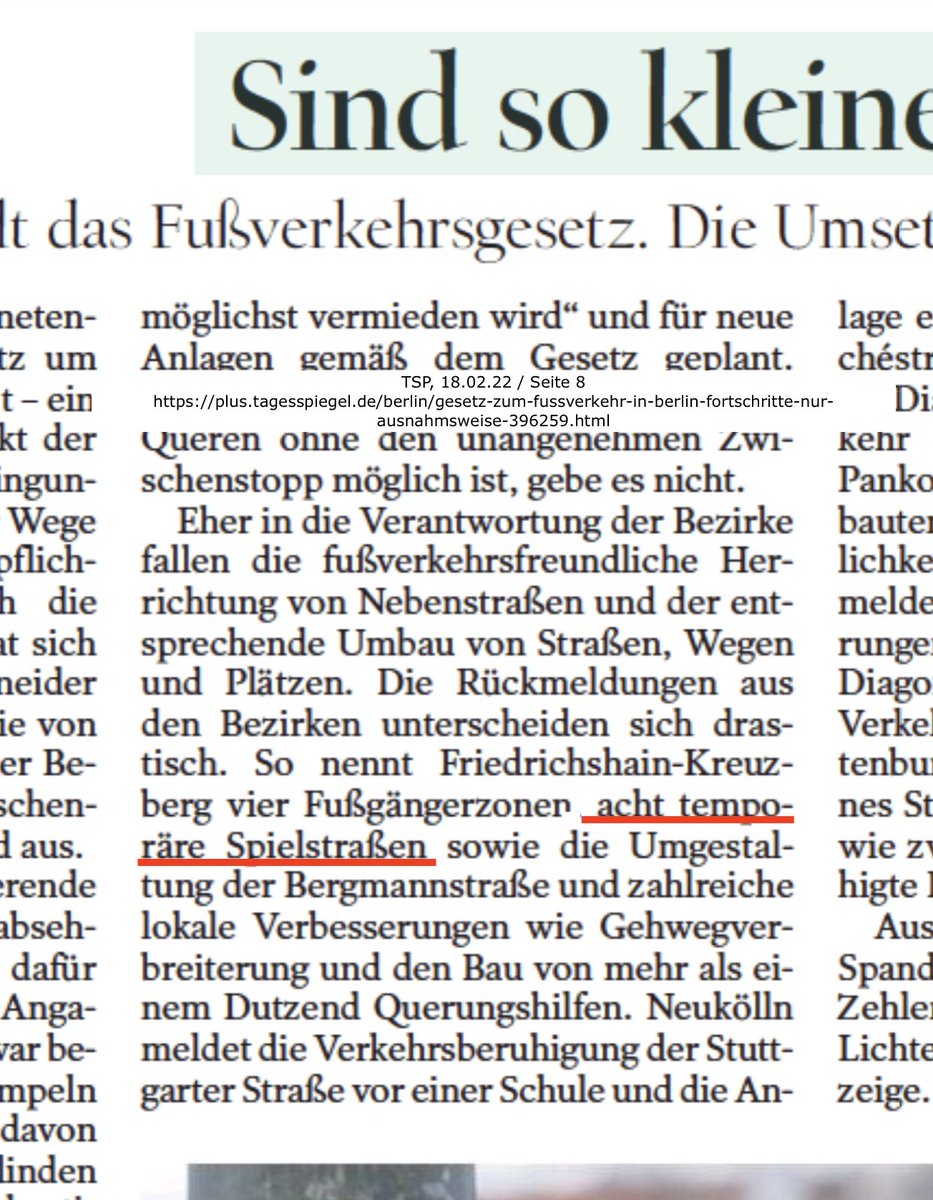 Die temporäre Spielstraße Böckhstraße als Illustration für lebenswerte Städte und acht temporäre Spielstraßen Beispiel für die Umsetzung des Mobilitätsgesetzes!
Wir bringen die Verkehrswende auf die Straße.
spielstrassen.de
@autofrei_leben <a href="/AufmLausi/">SpielAufmLausi & Kiezblock Kreuzberger Luisenstadt</a> <a href="/BUND_Berlin/">BUND Berlin</a> <a href="/DKHW_de/">Deutsches Kinderhilfswerk</a>