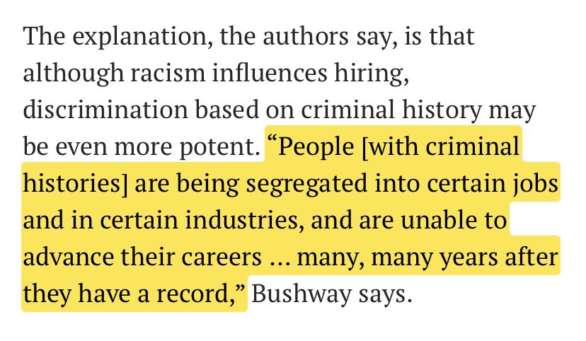 davenewworld_2's tweet photo. According to new US data, nearly half of all unemployed men in their 30s have criminal convictions making it harder to find work. POC are disproportionately affected by overpolicing so discriminating against people just for having old misdemeanors should be 100% unconstitutional. https://t.co/8q9JGtsFia