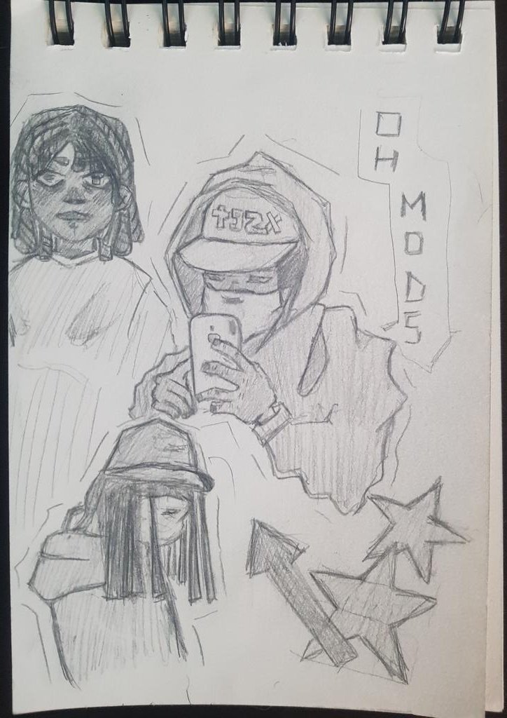 mosscosm's tweet photo. doodles of this cool guy #ohmodsfanart #ohmods https://t.co/mROaTPE0HE