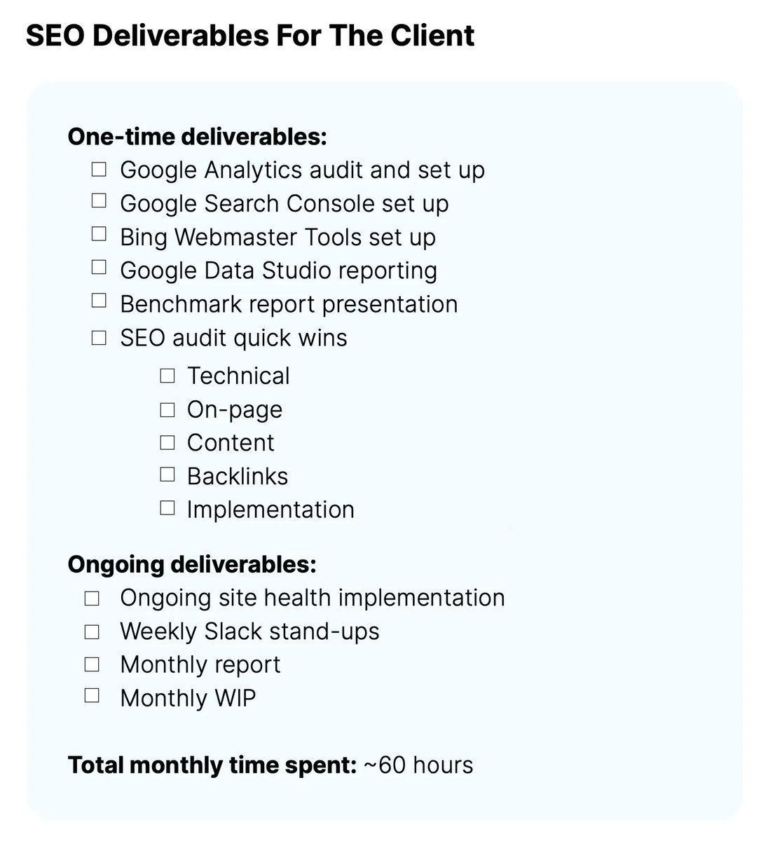 If you're providing SEO services, what kind of reports should you deliver to the client in month 2? You'll find the answer on page 36 of SEO Strategy: A Full Year Template bit.ly/3BAJihZ

#SEOStrategy #SEOTips