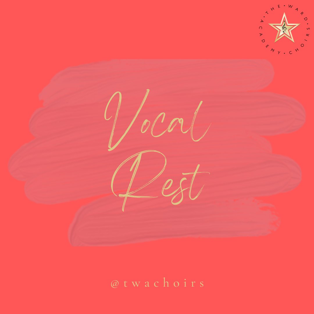 TWAChoirs's tweet photo. Vocal rest this week for our choir members....

See you all soon! 🤗 https://t.co/MRev0L9zQn