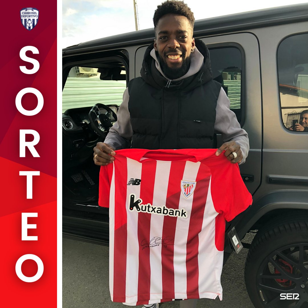 👕❤️🤍 ¿Quieres la camiseta del <a href="/AthleticClub/">Athletic Club</a> FIRMADA por <a href="/Williaaams45/">IÑAKI WILLIAMS ARTHUER</a>?

➕ Síguenos <a href="/carrusel/">Carrusel Deportivo</a> 
🔄 Retuitea este tweet

😉🎁 ¡Entre todos la sorteamos, que hay #AthleticRealSociedad!