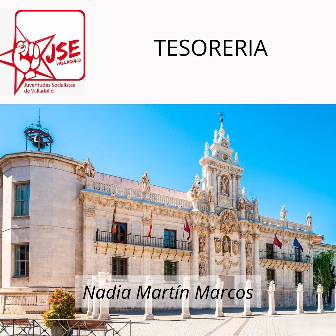 ¡Ya tenemos candidatos para acabar la Comisión Permanente 2021/2023!

PRESIDENCIA

- Jaime Bes Tomás, de Viana Joven <a href="/VianaJoven/">Viana Joven</a>
- Fernando Llorente Dos Santos, de AJAC Cigales <a href="/AJACCIGALES/">AJAC CIGALES</a>

TESORERIA

- Nadia Martín Marcos, de Juventudes Socialistas de Valladolid <a href="/jsvalladolid/">JSE-Valladolid</a>