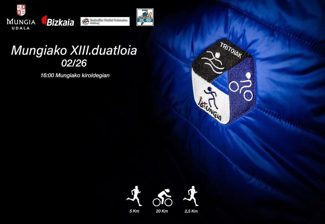 Duatloien egutegiak ez du etenik. Hurrengo zita Mungian izango da.
El calendario de duatlones sigue su curso. Próxima cita en Mungia.