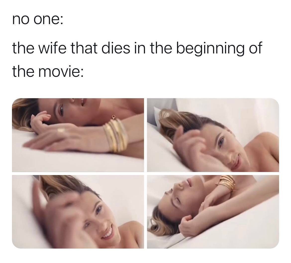 Also a flashback on a beach with them holding hands running and breeze  blowing her hair to the side while she looks back at him