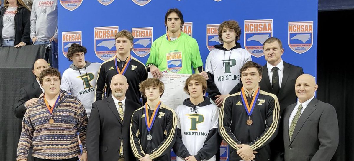 PC_Wrestling's tweet photo. What a year!!! 3rd in the State Tourney, Dual team State semi-finalist, Regional Champs, Conference Champs and a 24-1 record!

5 State placers, 8 qualifiers, 4 returners!
@DobeckJayden 🥇
@mattrowland04 🥈
@Will_Brock68 🥉
@hyder_rob 4th / Chase 4th!

@Pinecrest_MCS #pcpride https://t.co/U66Lrb9rIt