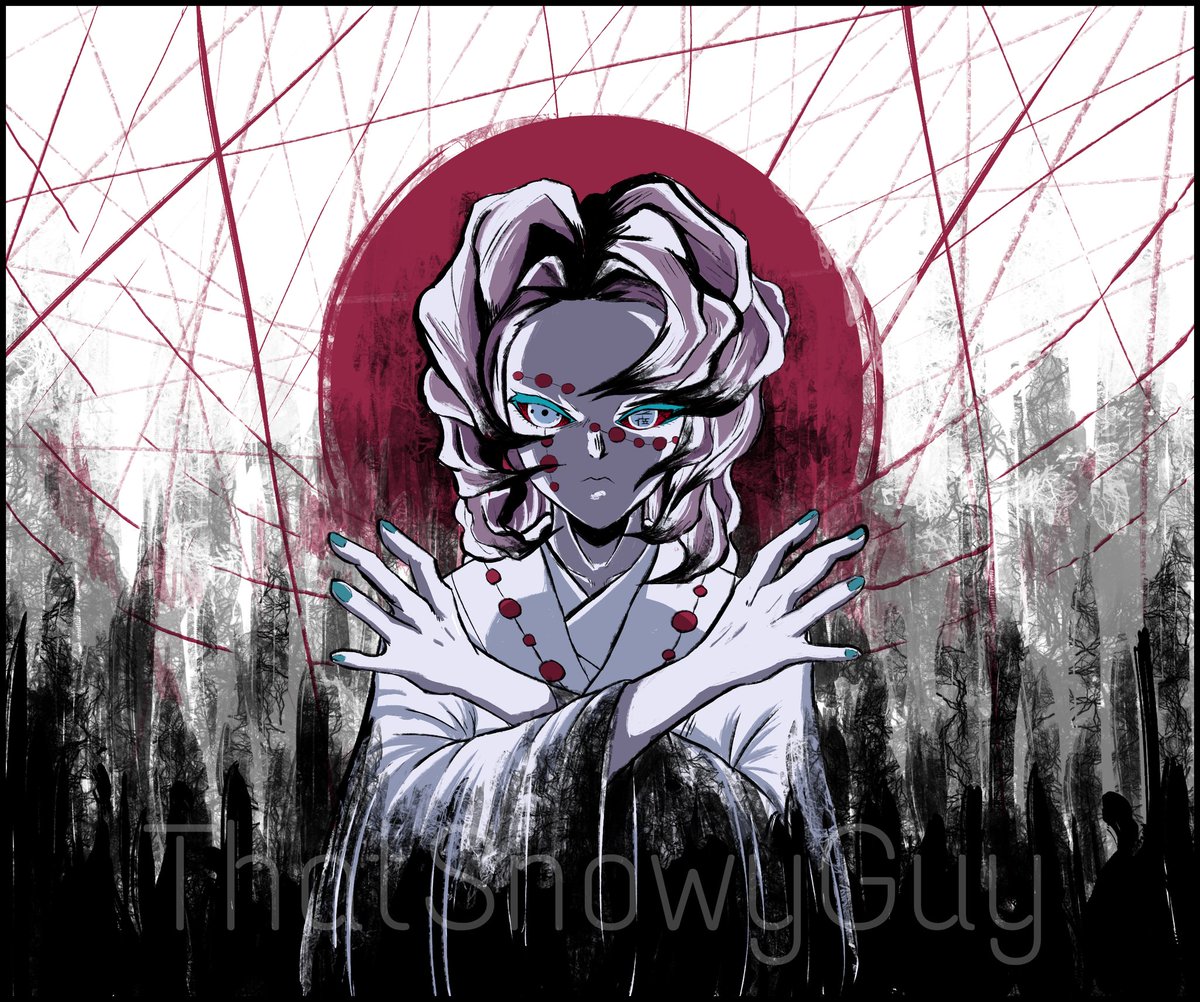 ThatSn0wyGuy's tweet photo. Rewatching #DemonSlayer with my little sisters and they thought he was pretty, so I drew him! ๐
#Rui #Lower5
#art #ArtistOnTwitter https://t.co/s2rwYpmC8w