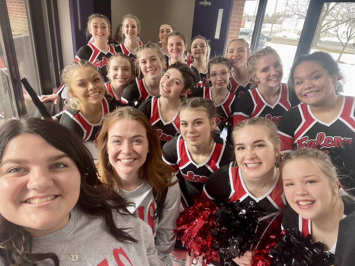 FUHSCheer's tweet image. These wonderful ladies are going to STATE!! Next Saturday, February 26th— We perform our Game Day Routine at 8:30 and our Traditional Building Routine at 1:20 @Pickerington North High School !! We would love to get a big crowd there to support them 🤩♥️🖤🤍