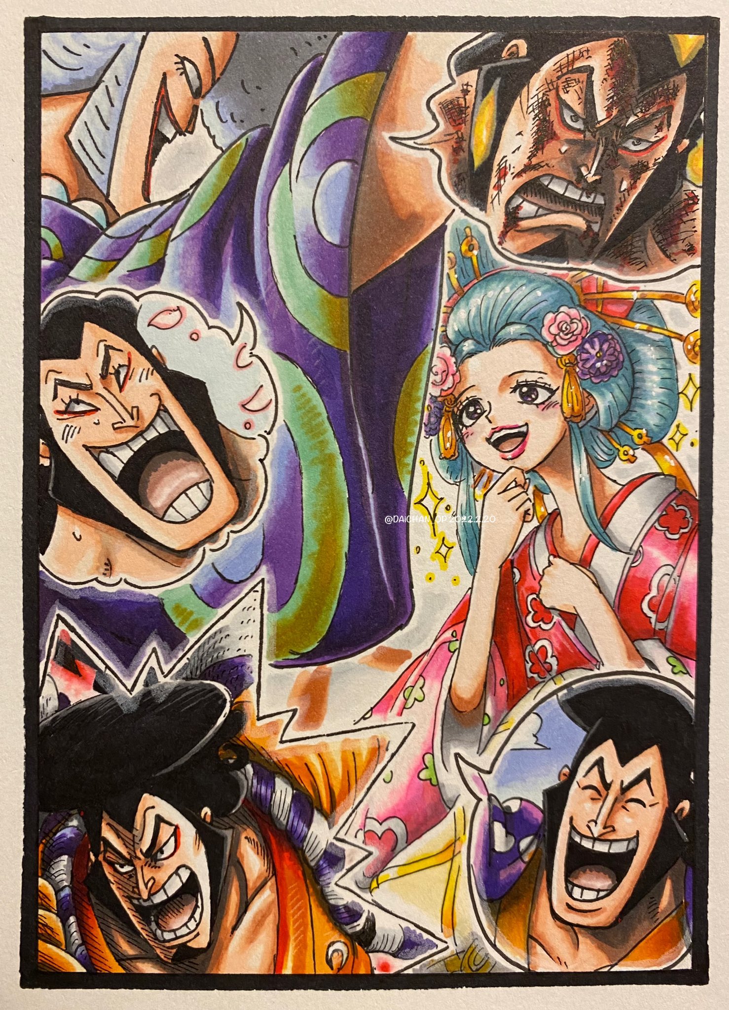 Twitter 上的 サトー D スケ 小紫におでんの武勇伝を熱弁する狂死郎親分 Onepiece イラスト リクエストありがとうございました 縦のしゃらしゃら描き忘れた T Co 8n9iwpz3ks Twitter